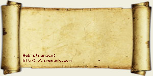 Janoš Erić vizit kartica